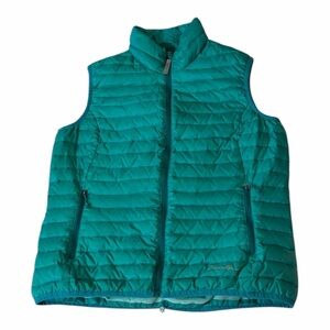 Eddie Bauer 700 down vest, beautiful, turquoise, color size small